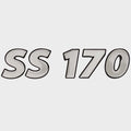 Lowe Boat Raised Brand Decal 2348576 - SS 170 Silver 9 X 2 1/8 Inch