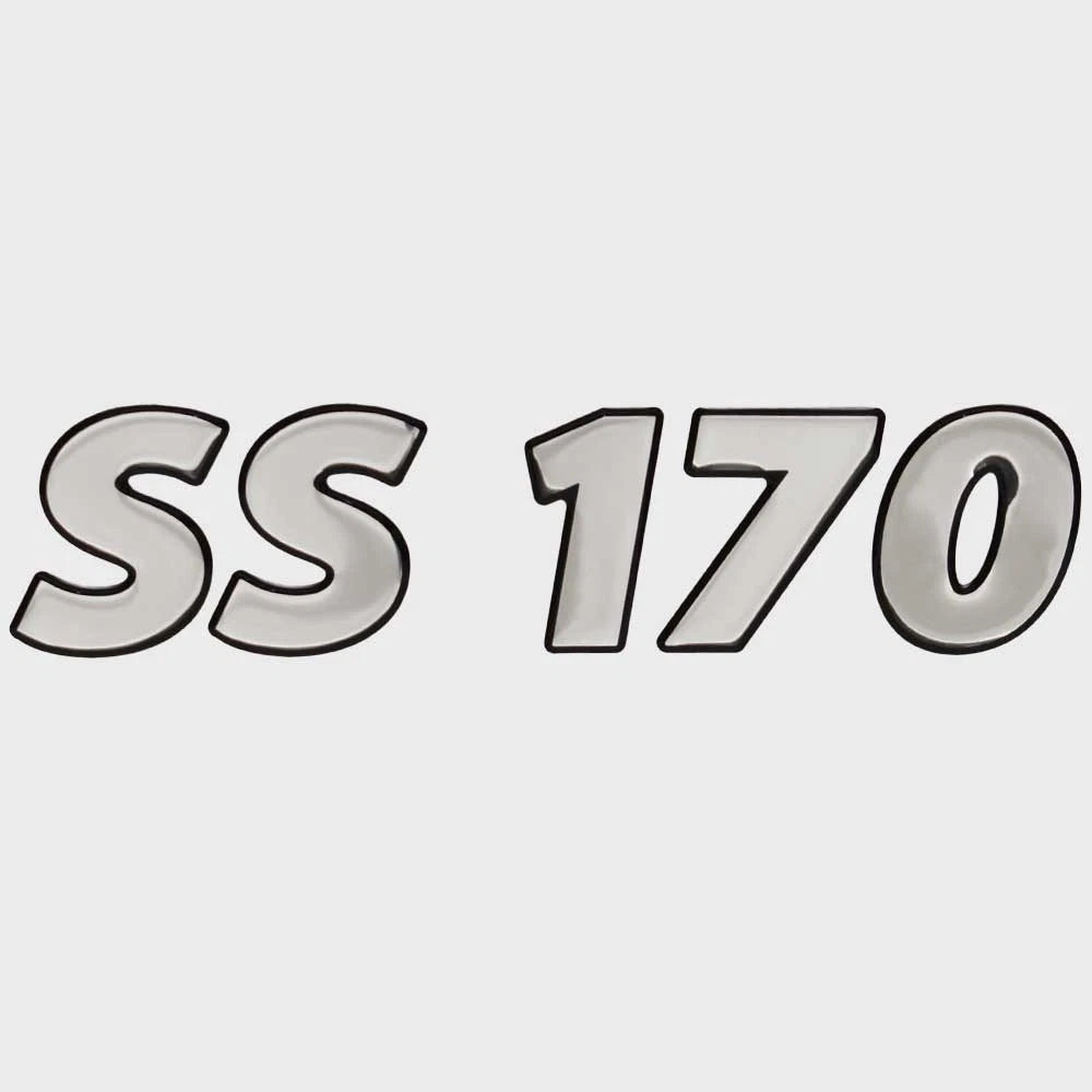 Lowe Boat Raised Brand Decal 2348576 - SS 170 Silver 9 X 2 1/8 Inch