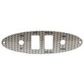 Bass CAT Boat Blank Helm Switch Panel 2476 - Trim - Lights Silver