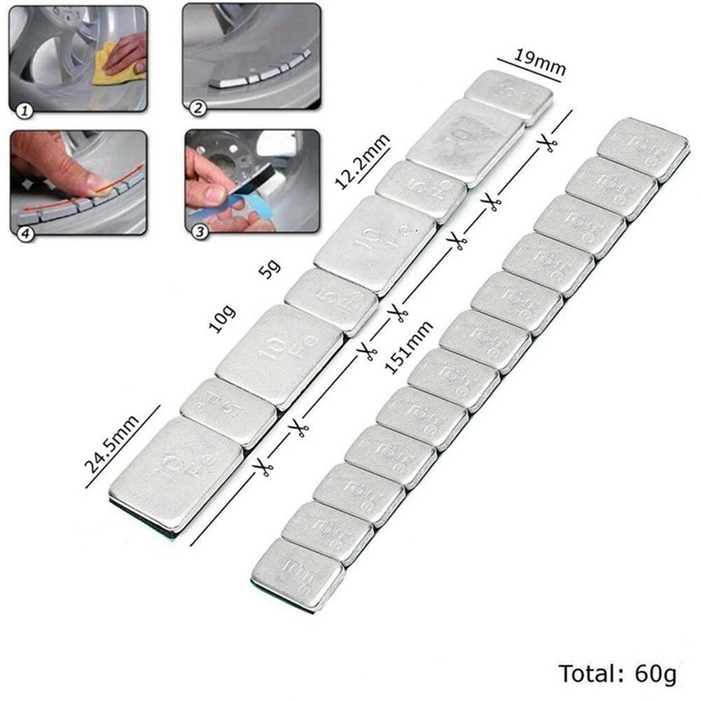 60g Iron Wheel Balance Blocks for Cars Motorcycles Trucks 151mm Galvanized