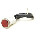 Solico Boat Dash Indicator Light - Red Flush 1/2 Inch Diameter