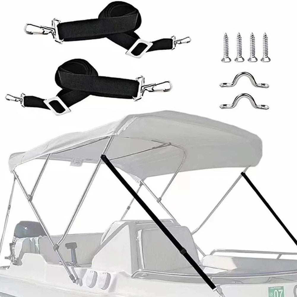 Marine Top Straps for Boat Awning with Adjustable Length and Snap Hook