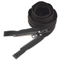 YKK Boat Separating Molded Tooth Zipper - Type 10V Black 72 Inch