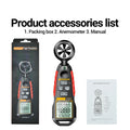 Handheld Anemometer for Hvac Airflow Meter Outdoor Wind Monitoring Accuracy ±2%