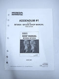 Honda Marine PSV53443-1, 61ZY200A Addendum #1 3rd Edition Shop Manual
