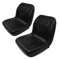 2-Pack Black High Back Seats for John Deere Gator XUV 620i, 850D, 550, S4