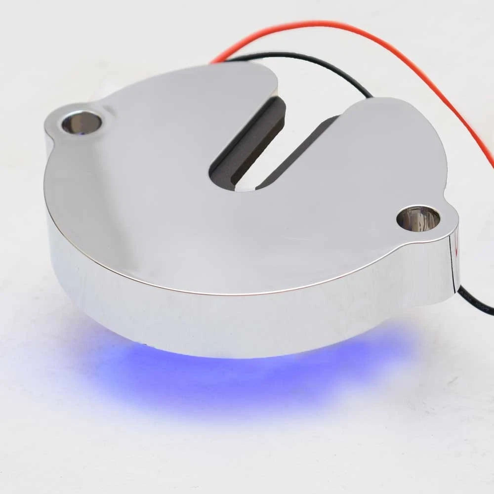 ITC Pontoon Boat Wine Glass Holder Base 81442CH-BL - LED 12V Blue