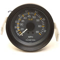 Medallion Boat Speedometer Gauge C-2448 - 3 3/8 Inch Black