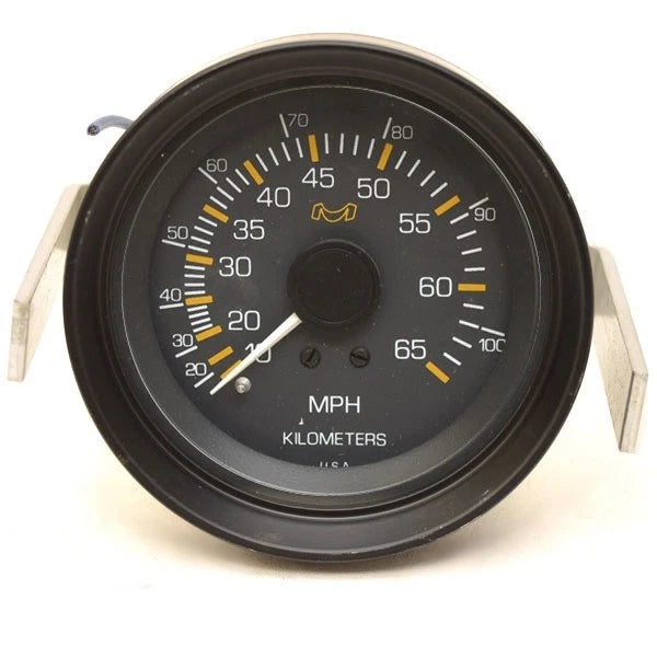Medallion Boat Speedometer Gauge C-2448 - 3 3/8 Inch Black
