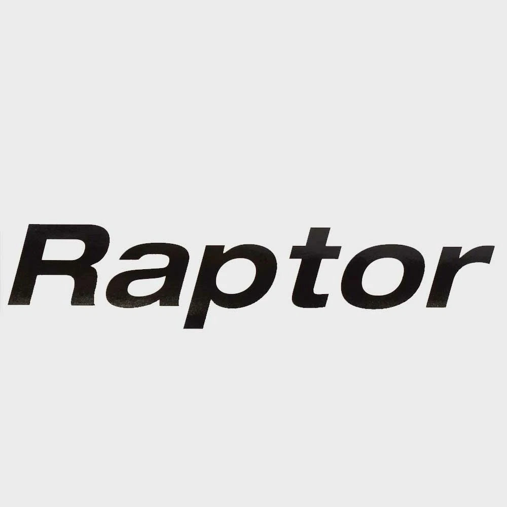 Lund Boat Decal 2340051 - Raptor 9 X 2 Inch Glossy Black Vinyl