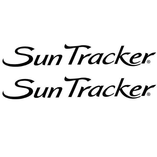 Sun Tracker Boat Decals 145430 - Black Logo Sticker (pair)