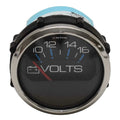 Faria Beede Boat Voltmeter Gauge VP8022A - 2 Inch Chesapeake Black SS