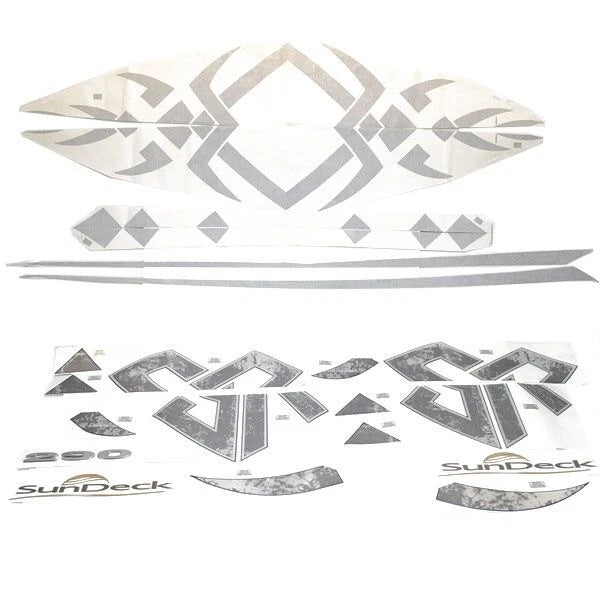 Sea Ray Boat Graphic Decals 1943486 - 290 Sundeck Gray Stickers (kit)