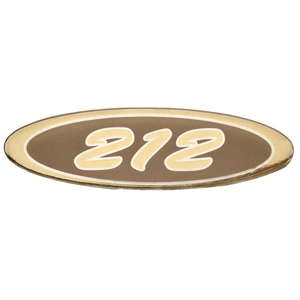Crownline Boat Raised Decal 61225 - 212 Gold Silver Tan