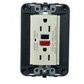 Vimar Idea 16296, GFCI Socket Outlet 20 Amp 125 Volts (black)