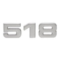 Ranger Boat Decal 7604228 - 518 Silver Vinyl 3 3/8 X 1 1/8 Inch