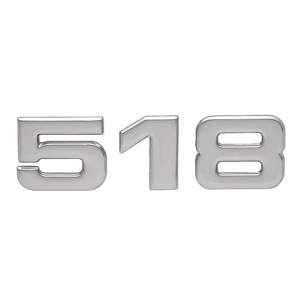 Ranger Boat Decal 7604228 - 518 Silver Vinyl 3 3/8 X 1 1/8 Inch
