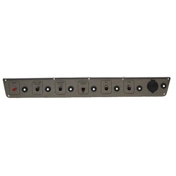 Misty Harbor Pontoon Boat Toggle Switch Panel - with Breakers Plastic