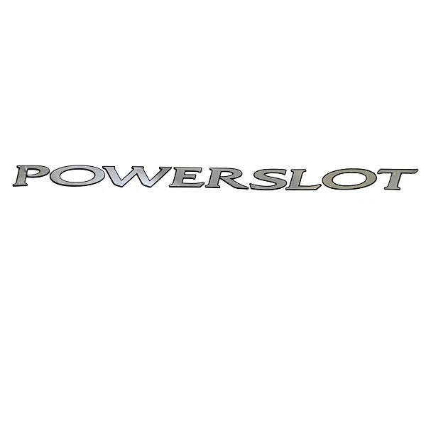 MasterCraft Boat Decal 758432 - OEM Powerslot 14 1/2 X 3/4 Inch Silver