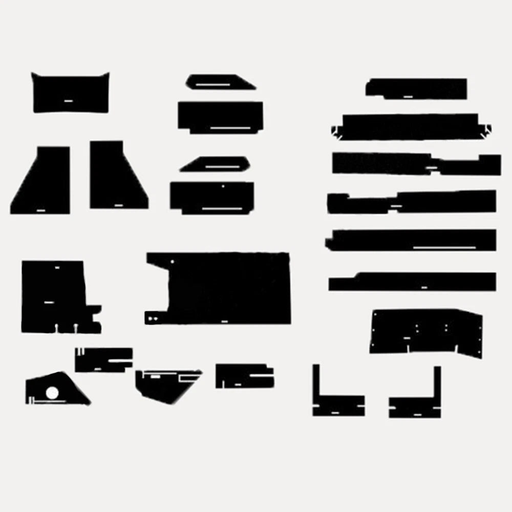 Black Basket Weave Cab Kit with O Headliner Fits Versatile Tractors 835 855 875 895
