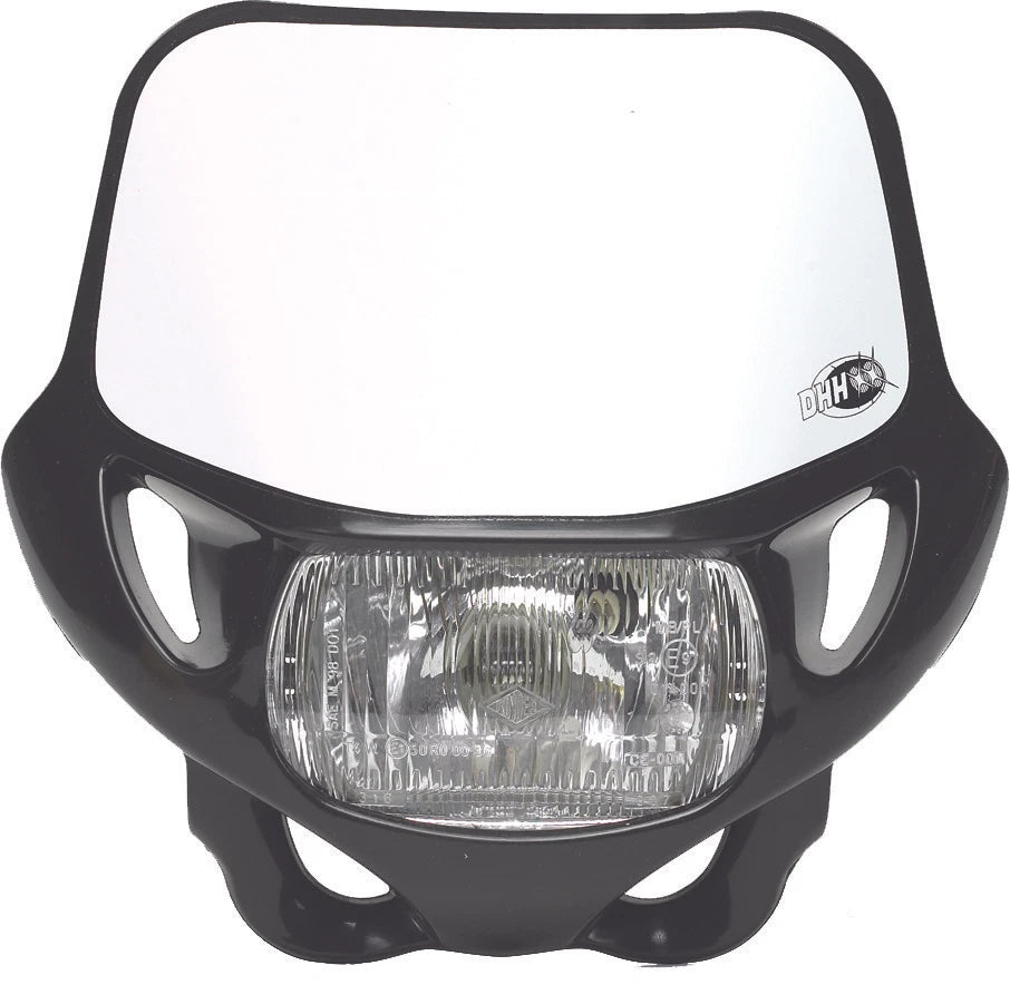 ACERBIS DHH Certified Motorcycle Headlight Black for Offroad 12V 35W