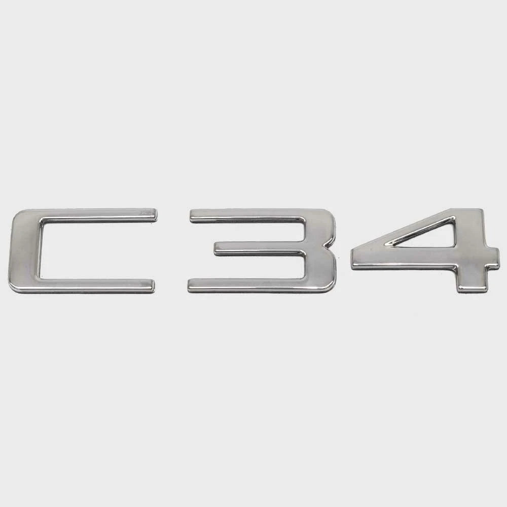 Carver Boat Raised Emblem Decal 8150649 - C34 Silver Sticker
