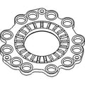 A-R41342 Front PTO Plate - Fits John Deere 3010, 3020, 500, 500A, 500B, 500C