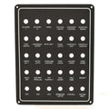 Tiara Boat Blank Switch Panel S2-325905 - 9 X 7 Inch Black Aluminum