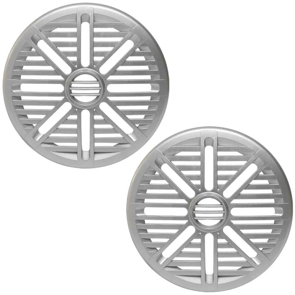 ASA Electronics Boat Speaker Grille RG65HGS - Silver 6 1/2 Inch (pair)