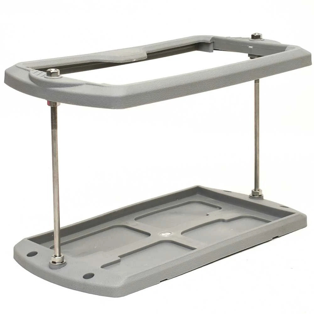 Hydra Sport Boat Battery Bracket HS22291246 - 12 Inch Gray Plastic
