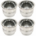 Boat Cup Holders - Chrome Plastic (set of 4)