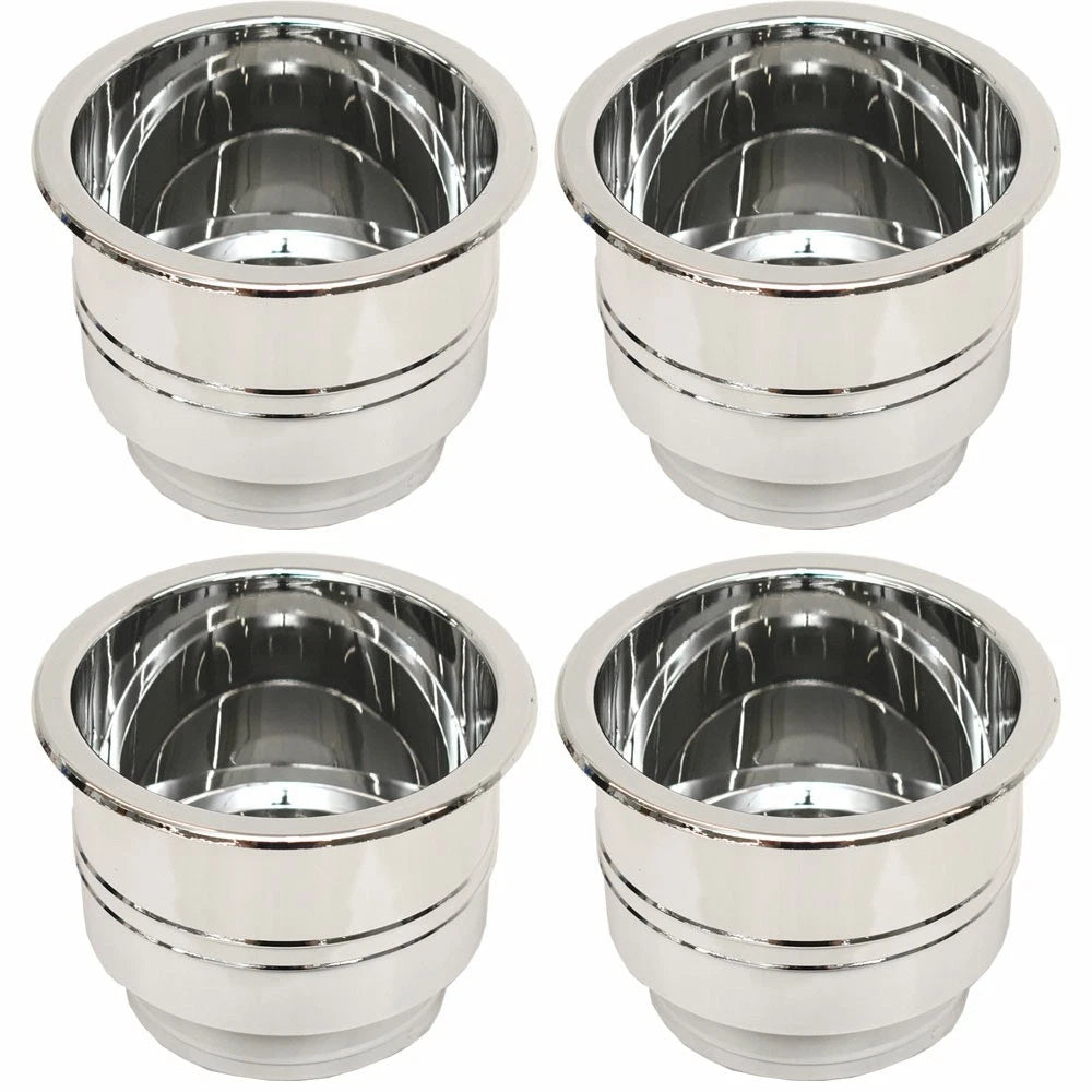 Boat Cup Holders - Chrome Plastic (set of 4)