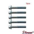 STONEDER 5x Motor Flanged Hex Bolt M6 X 35mm for Pit Dirt Bike ATV Quad Engine