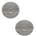 Boat Speaker Grille Cover - Godfrey 7 Inch Silver Plastic (pair)