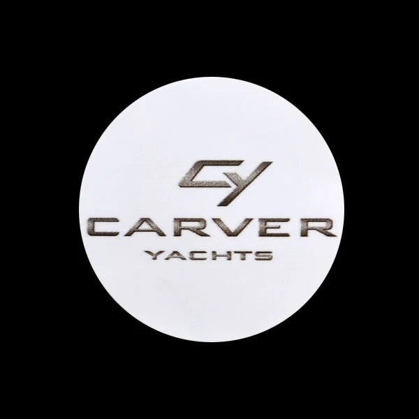 Carver Yachts Boat Steering Wheel Decal 8117404 - Gray Gradient Vinyl
