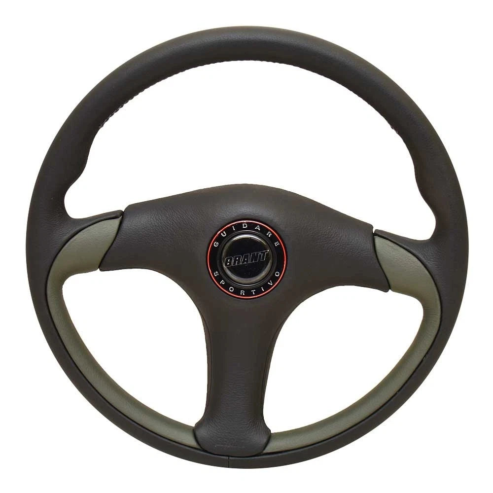 Grant Boat Steering Wheel GLS008 - 13 3/8 Inch Black Push Button Horn
