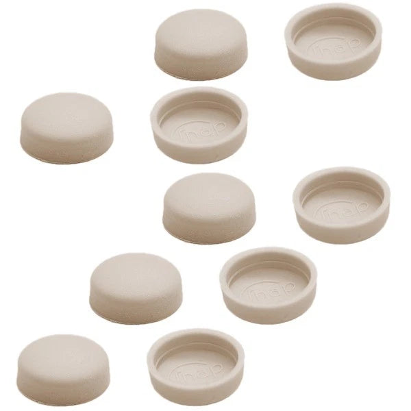 Lund Boat Snap Caps 1990567 - 5/8 Inch Beige Plastic (set of 10)