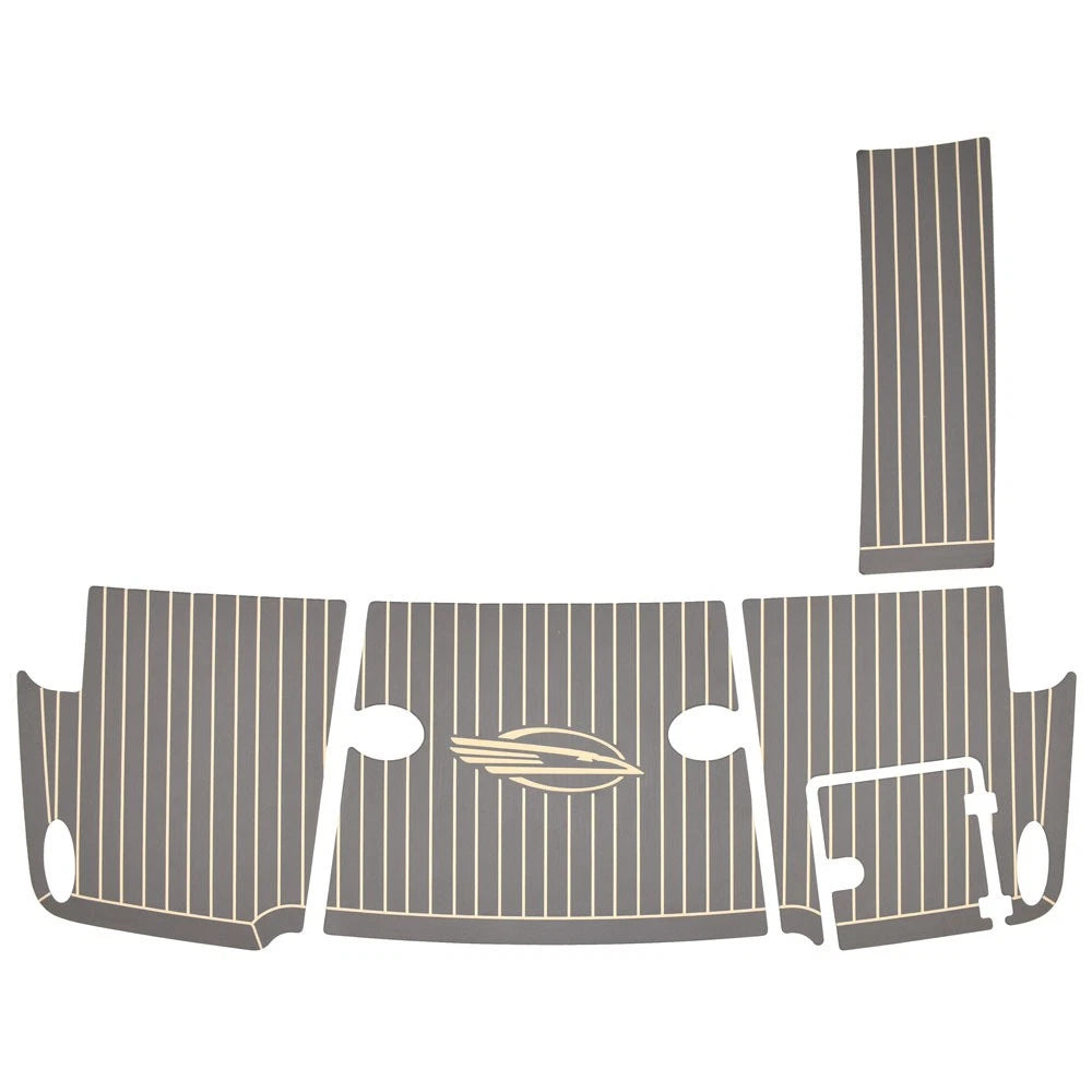 Chaparral Boat Swim Platform Mats 60.00277 - 267 SSX Gray - Tan (5Pc)