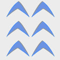 Chaparral Boat Vent Graphic Decals 14.00513 - SSI Ice Blue (set of 6)