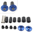 2x Motorcycle 7/8'' Handle Bar End Cap Handlebar Grips Cap Plugs Dirt Bike Blue