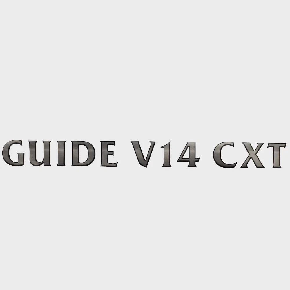 G3 Boat Decal 73405108 - Guide V14 CXT 22 X 2 Inch Black Silver 2014
