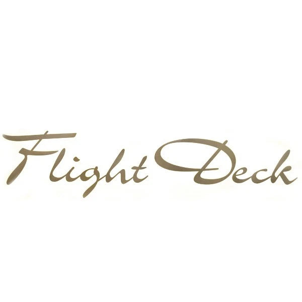 Weeres Boat Decal WI TAPE 466 - Flight Deck Logo Pewter Sticker