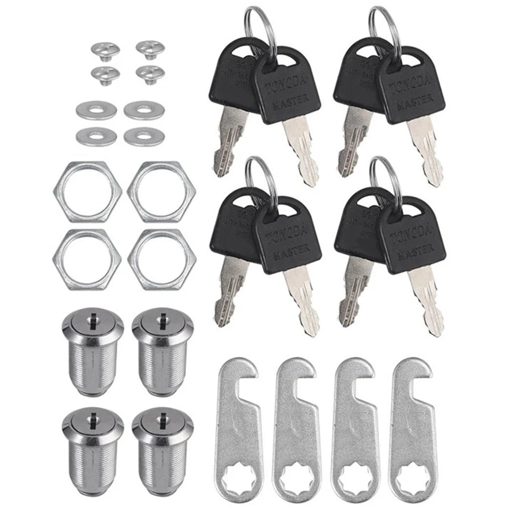 16/20/25/30mm Cam LOCK for Door Filing Cabinet Mailbox Drawer Locker+2Key Tool
