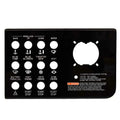 Sea Ray Boat Blank Switch Panel 2335487 - Sundancer 320 Black Acrylic