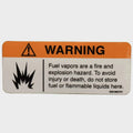 Tracker Boat Warning Decal Sticker 202428 - Fuel Vapor Hazard