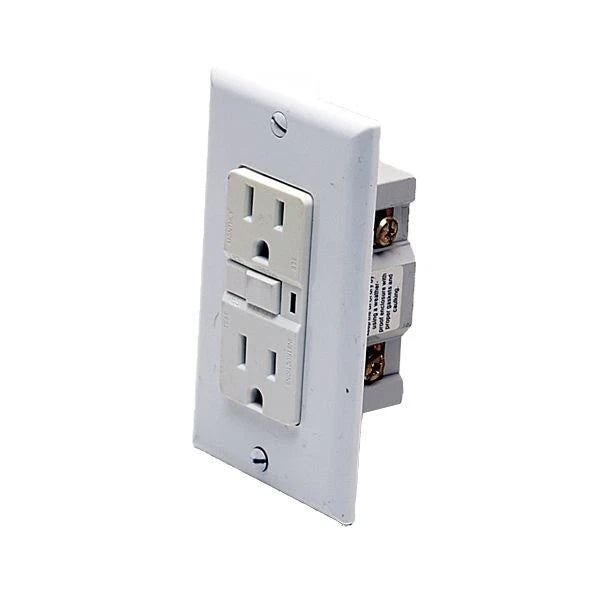Boat Outlet Plug - 120 Volt Off White