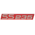 MasterCraft Boat Decal 758089 - SS 235 Red Silver Vinyl 7 1/2 Inch