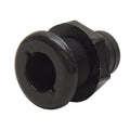 Boat Thru Hull Connector Fitting - 1 1/4 Inch Black Plastic