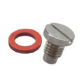 Slot Head Drain Fill Plug Screw & Gasket Kit for Yamaha Outboards Lower Unit