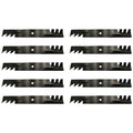 10 Pack: Toothed Mower Blades Fits Bobcat Replaces 112111-02